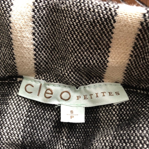 Cleo Petites black grey & cream A-Line knit skirt fits up to size 8 - Picture 5 of 6